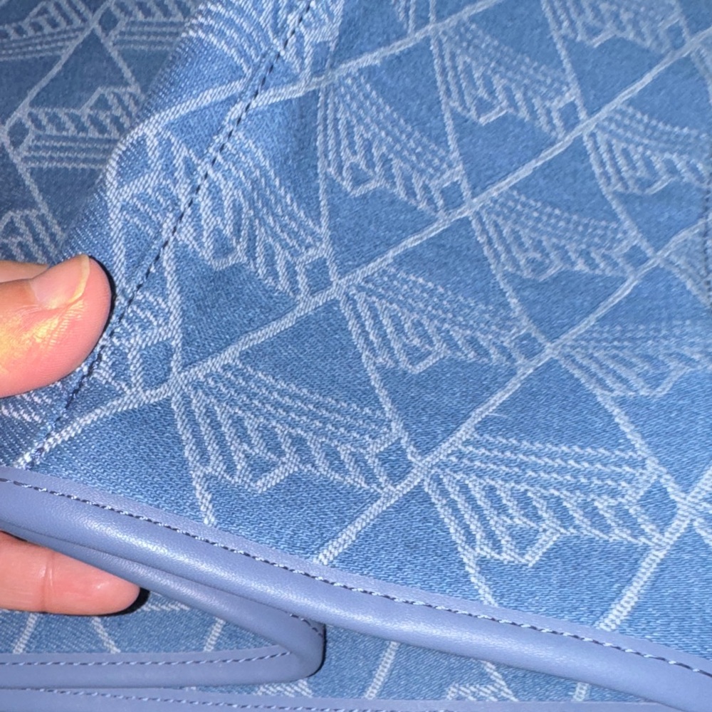 Lacoste Patterned Blue Tote - Picture 6 of 7